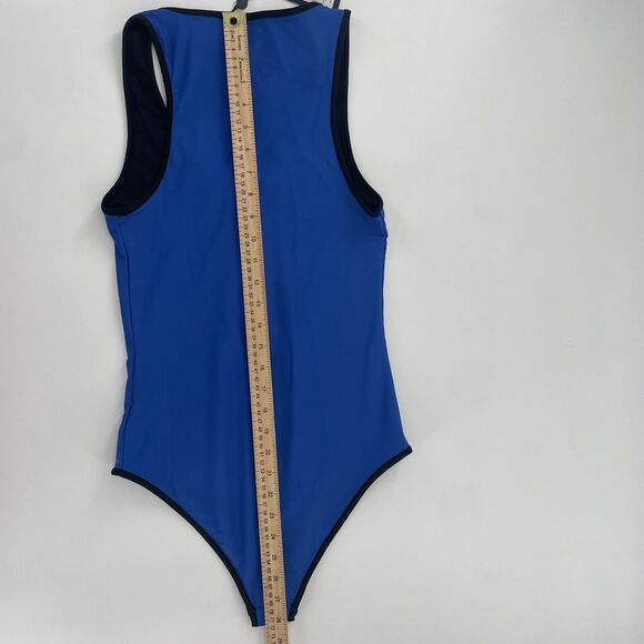 Rag and Bone Cobalt Blue Zip One Piece Swimsuit NWT $195 Small Summer - Picture 7 of 8